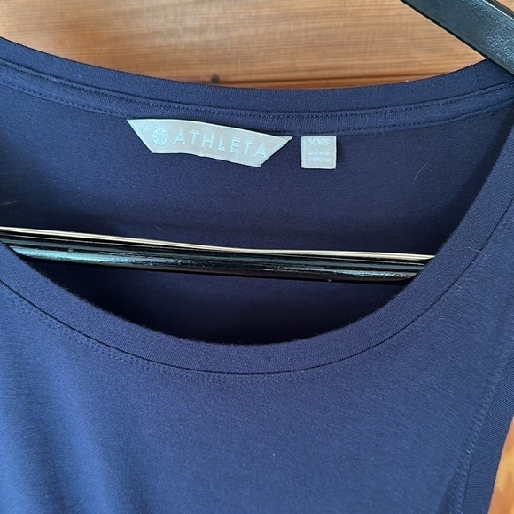 ATHLETA XXS Sleeveless Dress Adjustable Side Navy Blue - Picture 8 of 8